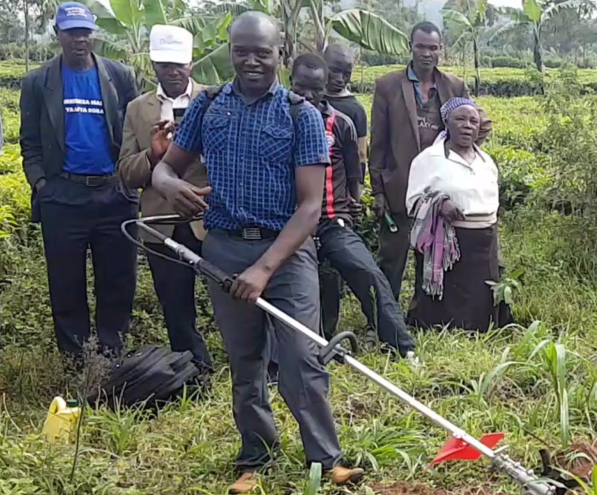 Kenya customer with multifunction brush cutter