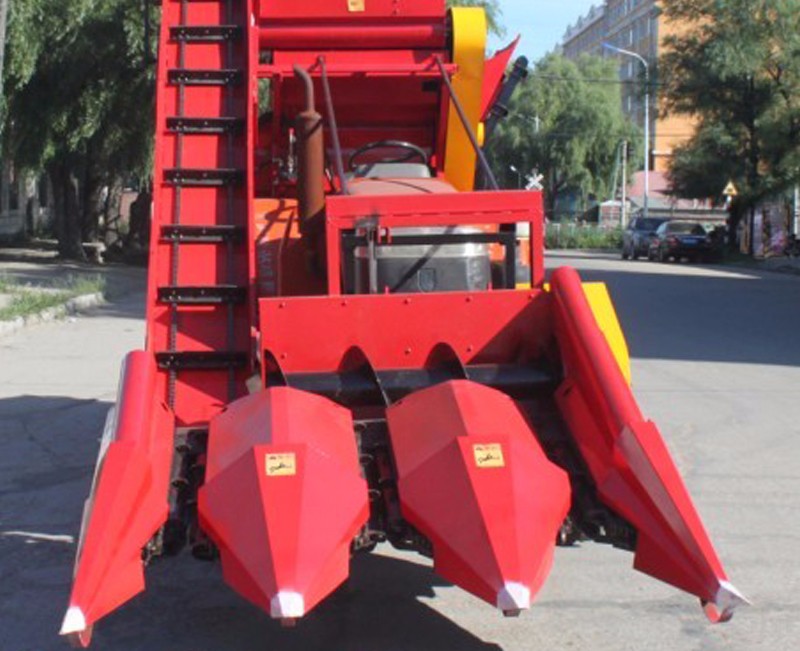 Tractor Mounted Corn Harvester